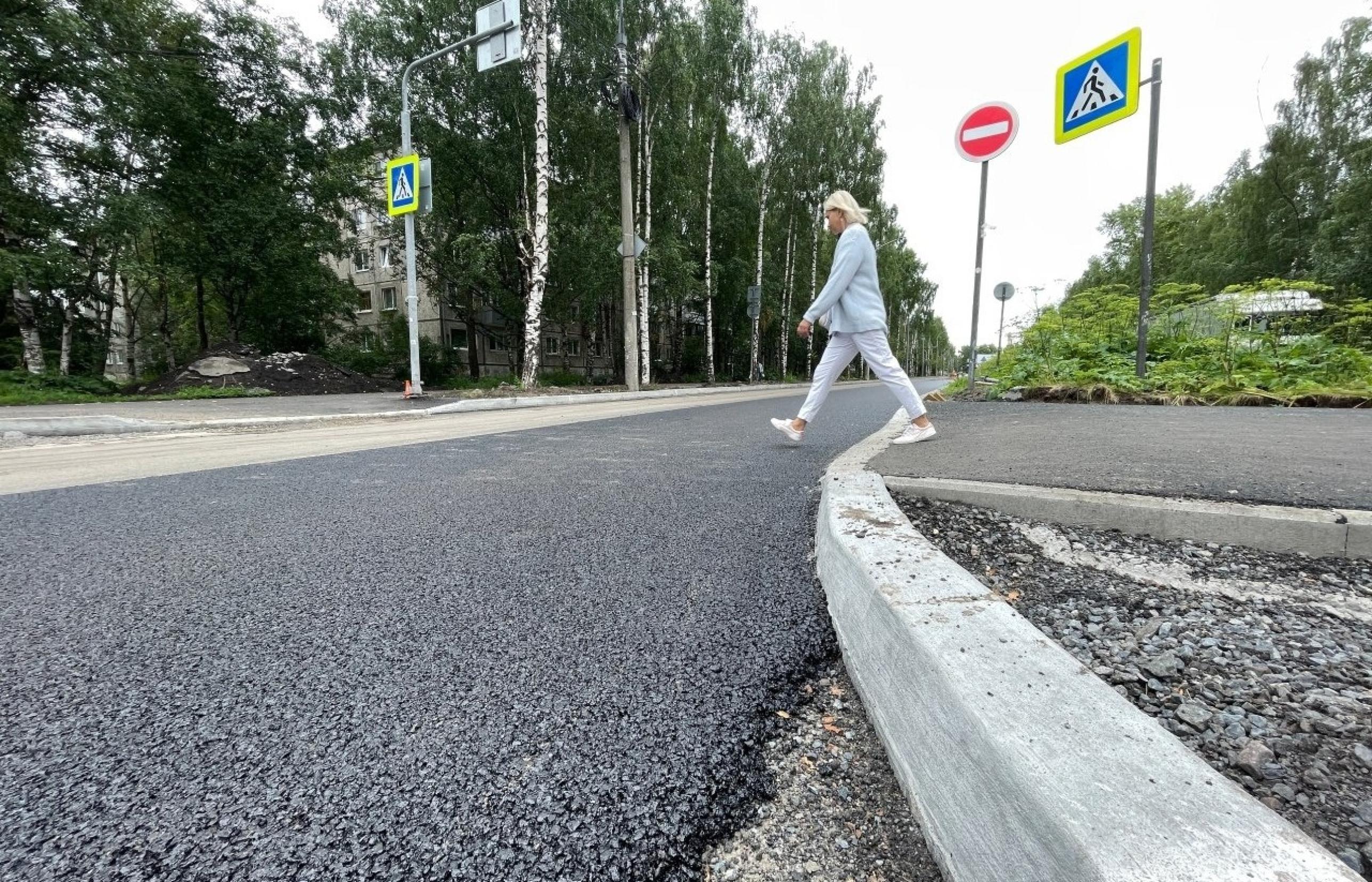 В Архангельске на проспекте Ломоносова ремонтные работы выполнены уже на 80%